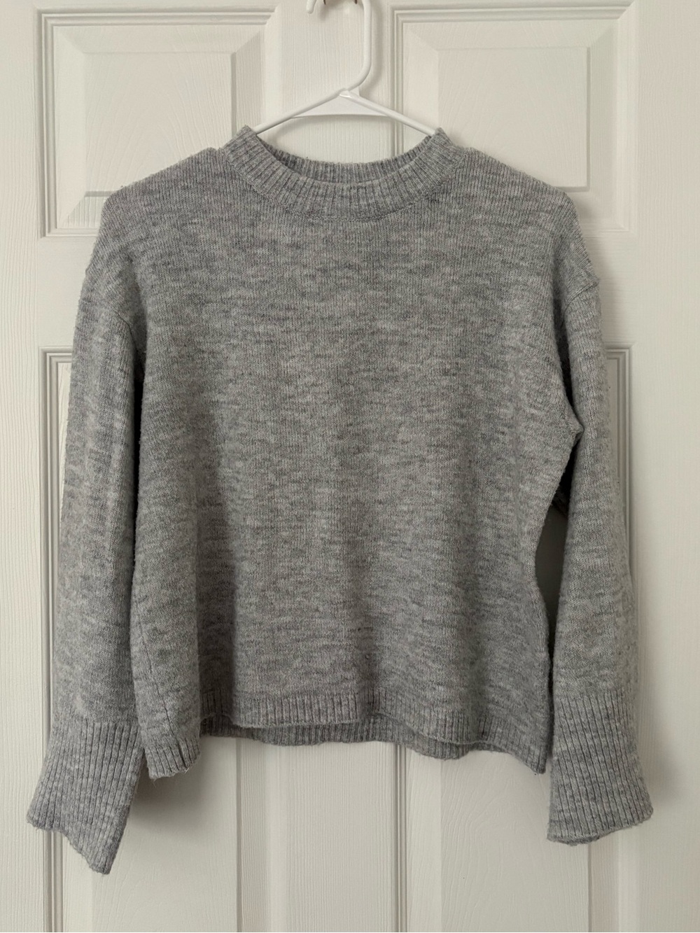 gray sweater